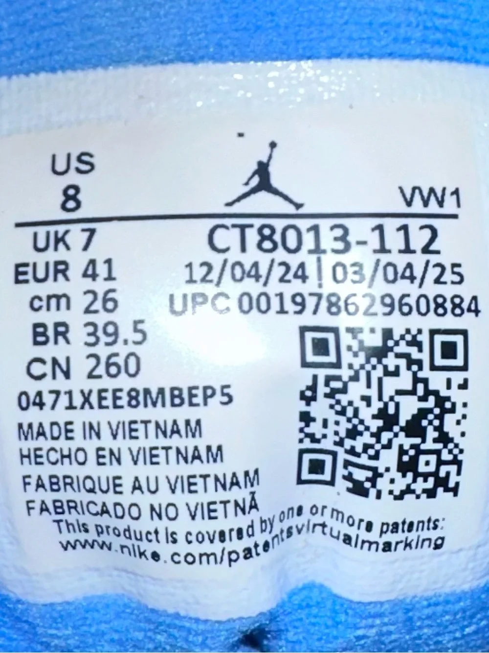 2025 Air Jordan 12 Retro Melo Size 8